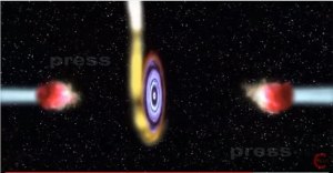 Astrónomos ven a un agujero negro “escupiendo” estallidos rojos (Video)