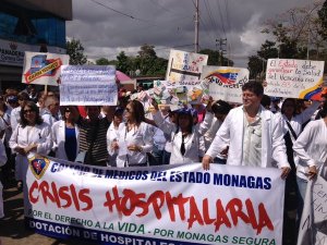 Médicos de Monagas marchan para exigir seguridad
