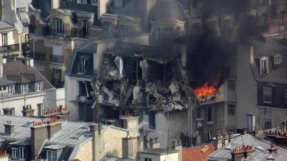 Cinco heridos leves por la explosión de una bombona de gas en París