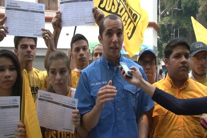 Juventud venezolana exige al CNE que se pronuncie ante solicitud de Revocatorio