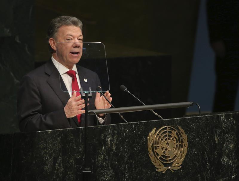 Santos dice a la ONU que es hora de replantear las políticas sobre las drogas