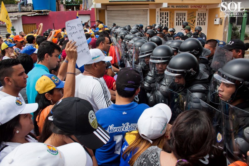 Con saldo de 17 detenidos terminó protesta en Nueva Esparta (Fotos)