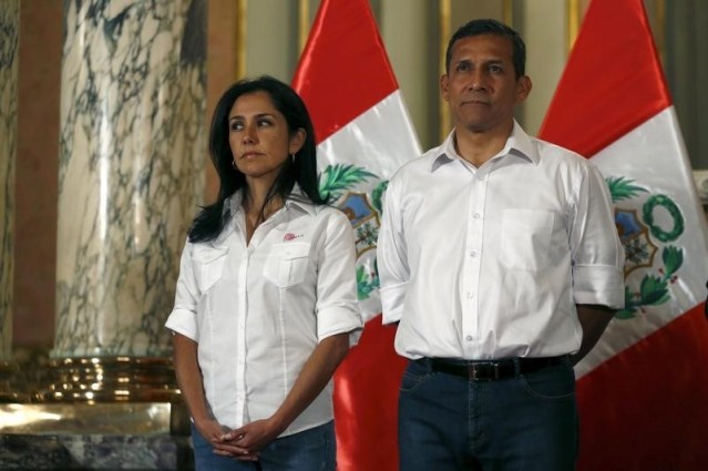 El presidente peruano Ollanta Humala y su esposa Nadine Heredia (Foto: Reuters)