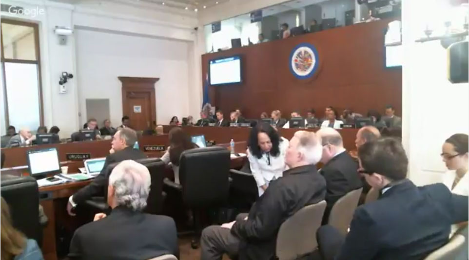 Vea la transmisión de la sesión del Consejo Permanente de la OEA detrás de la delegación de Venezuela
