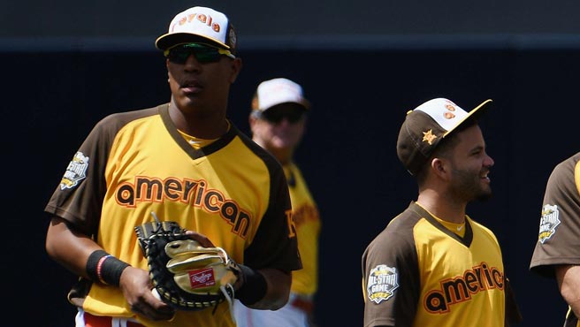 Salvador Pérez y José Altuve se reencontraron en el Juego de las Estrellas