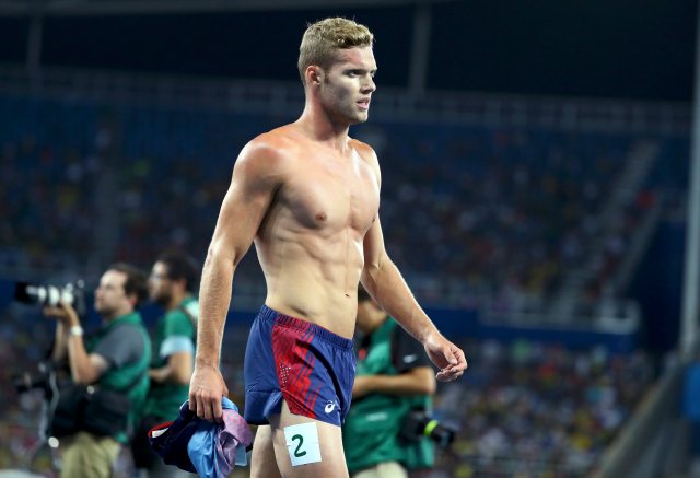 2016 Rio Olympics - Athletics - Final - Men's Decathlon 1500m - Olympic Stadium - Rio de Janeiro, Brazil - 18/08/2016. Kevin Mayer (FRA) of France is seen after his race. REUTERS/Lucy Nicholson FOR EDITORIAL USE ONLY. NOT FOR SALE FOR MARKETING OR ADVERTISING CAMPAIGNS.