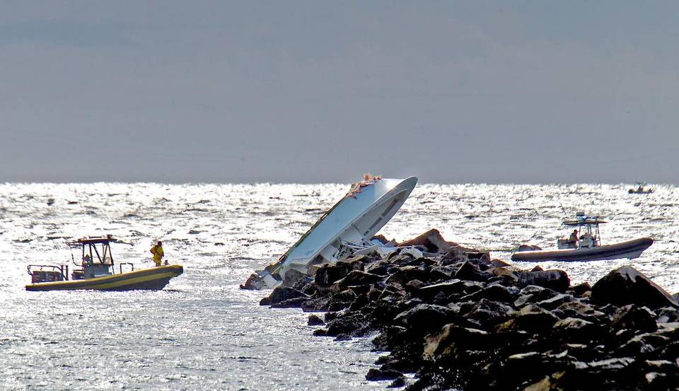Así encontraron el bote donde falleció el pelotero José Fernández  (Fotos)