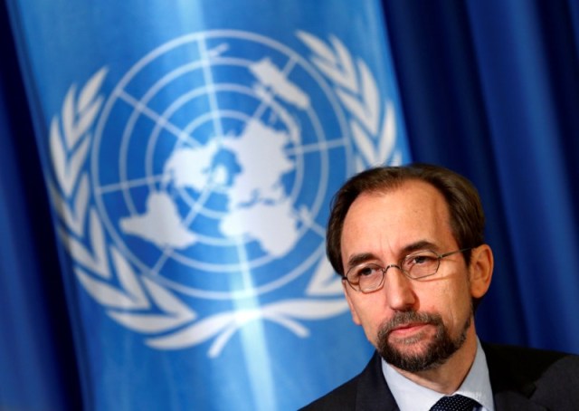 El alto comisionado de la ONU para los Derechos Humanos, Zeid Ra'ad al Hussein (REUTERS/Denis Balibouse)