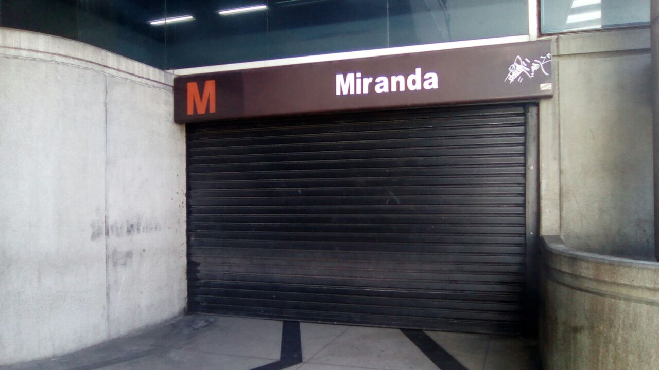 Cerradas siete estaciones del Metro de Caracas #22May