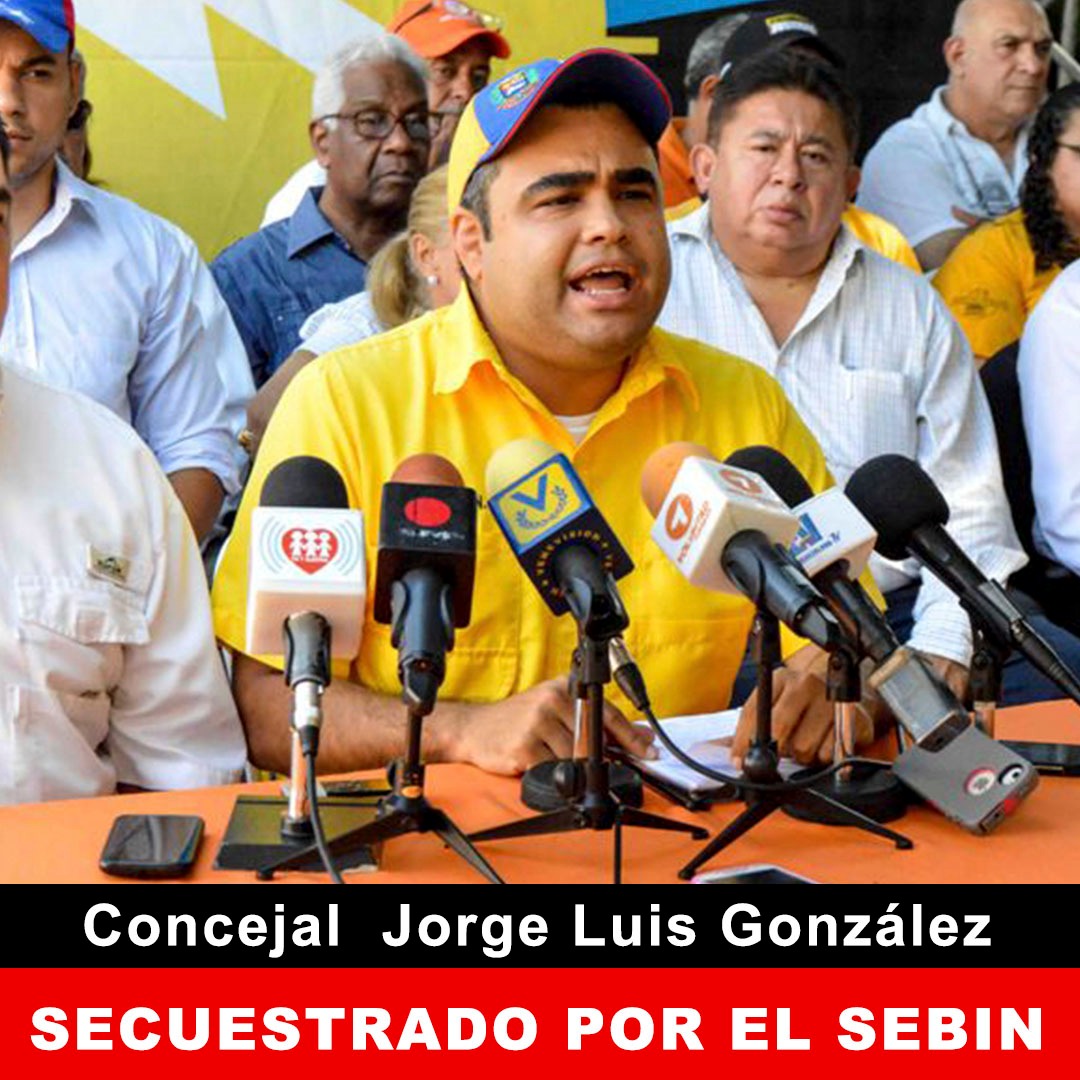 Primero Justicia exige inmediata liberación de Jorge Luis González (COMUNICADO)