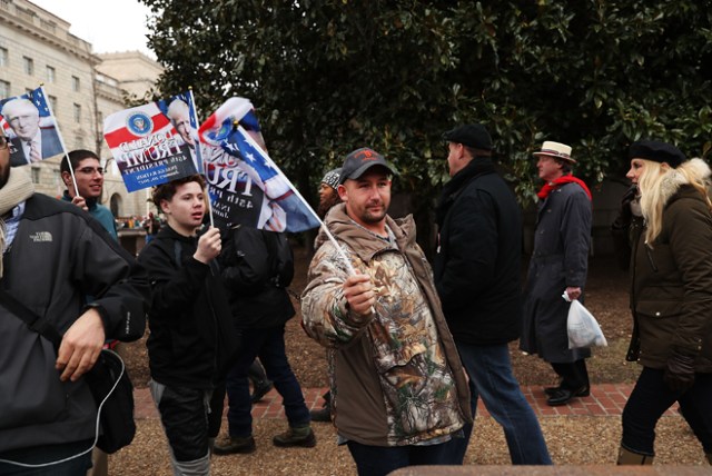 Protesters And Trump Supporters Gather In D.C. For Donald Trump Inauguration