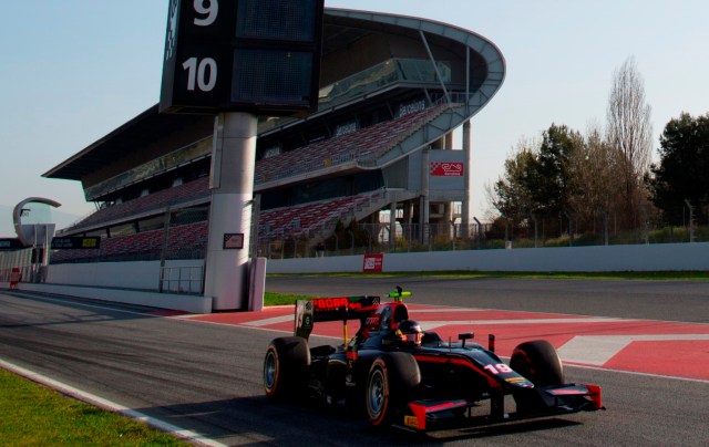 Circuit de Barcelona Catalunya, Barcelona, Spain. Tuesday 14 March 2017. Johnny Cecotto (VEN, Rapax). Action.  Photo: Alastair Staley/FIA Formula 2 ref: Digital Image 580A0687