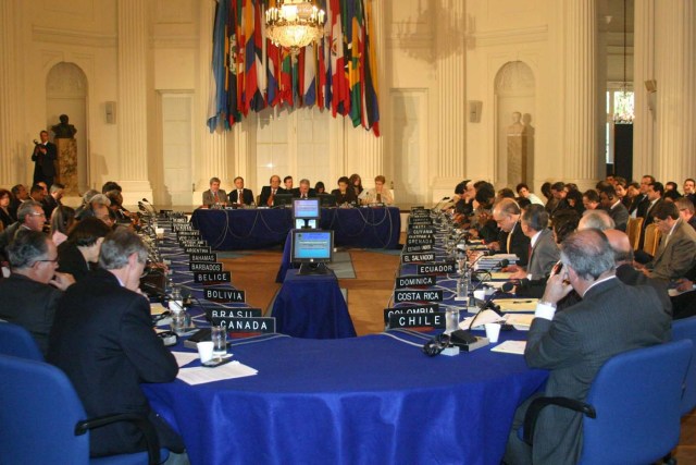  Vista general de la Sesión Extraordinaria del Consejo Permanente de la OEA EFE/Luis Gómez