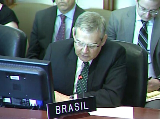 Embajador de Brasil, José Luiz Machado e Costa. Foto: Capture