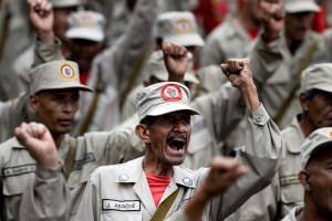 En FOTOS: Los cansados y desordenados rostros de la milicia armada chavista… la Volkssturm de la “revolución”