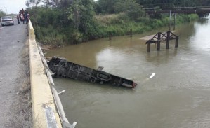 Desaparece chofer de autobús que cayó al río Tigre en Maturín