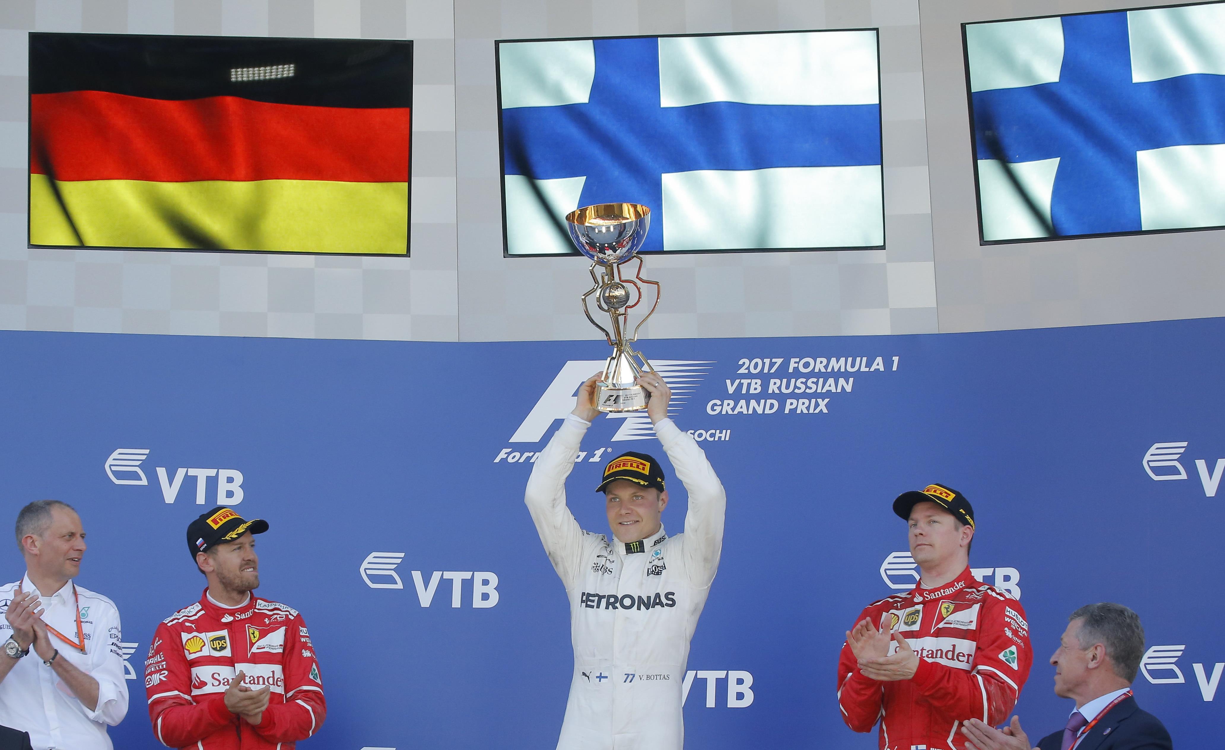 Bottas logra en Rusia su primera victoria en la Fórmula Uno