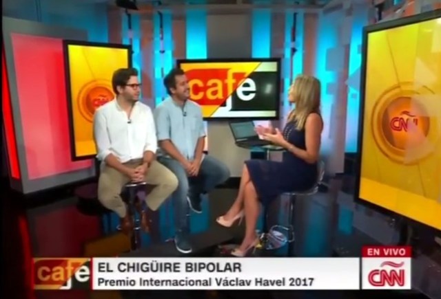 Captura de la entrevista en CNN de El Chuigüire Bipolar