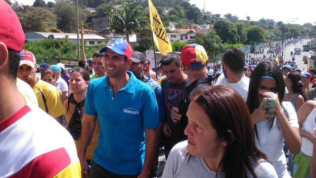 Capriles: Estaremos en la calle hasta que sea necesario
