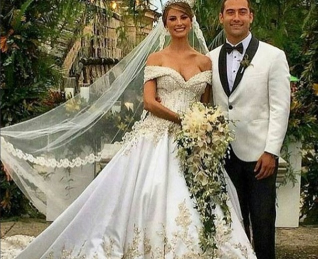 Stefanía Fernández durante su boda pidió por Venezuela