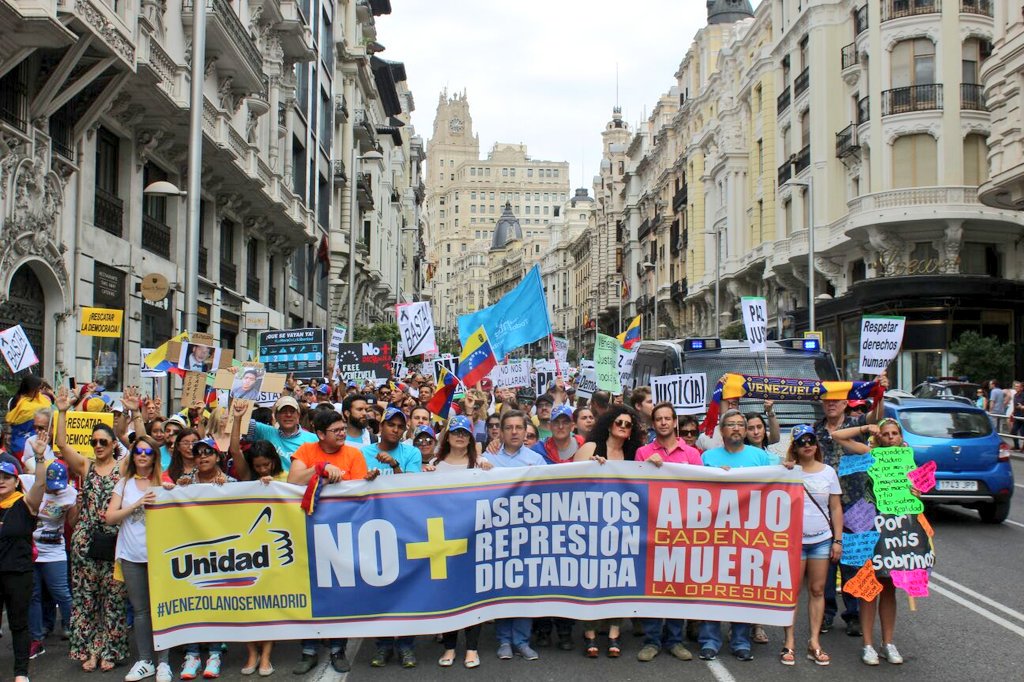 #NoMásAsesinatos, el grito de los venezolanos en Madrid (Fotos)