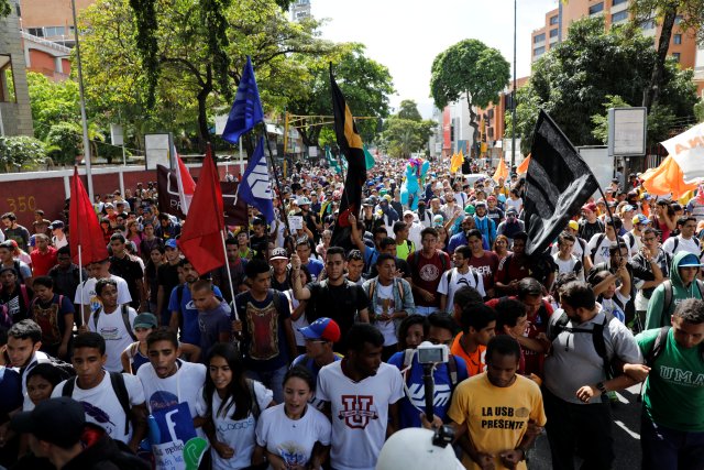 El Movimiento Estudiantil se unirá a la movilización convocada por la Unidad (Foto: Reuters)
