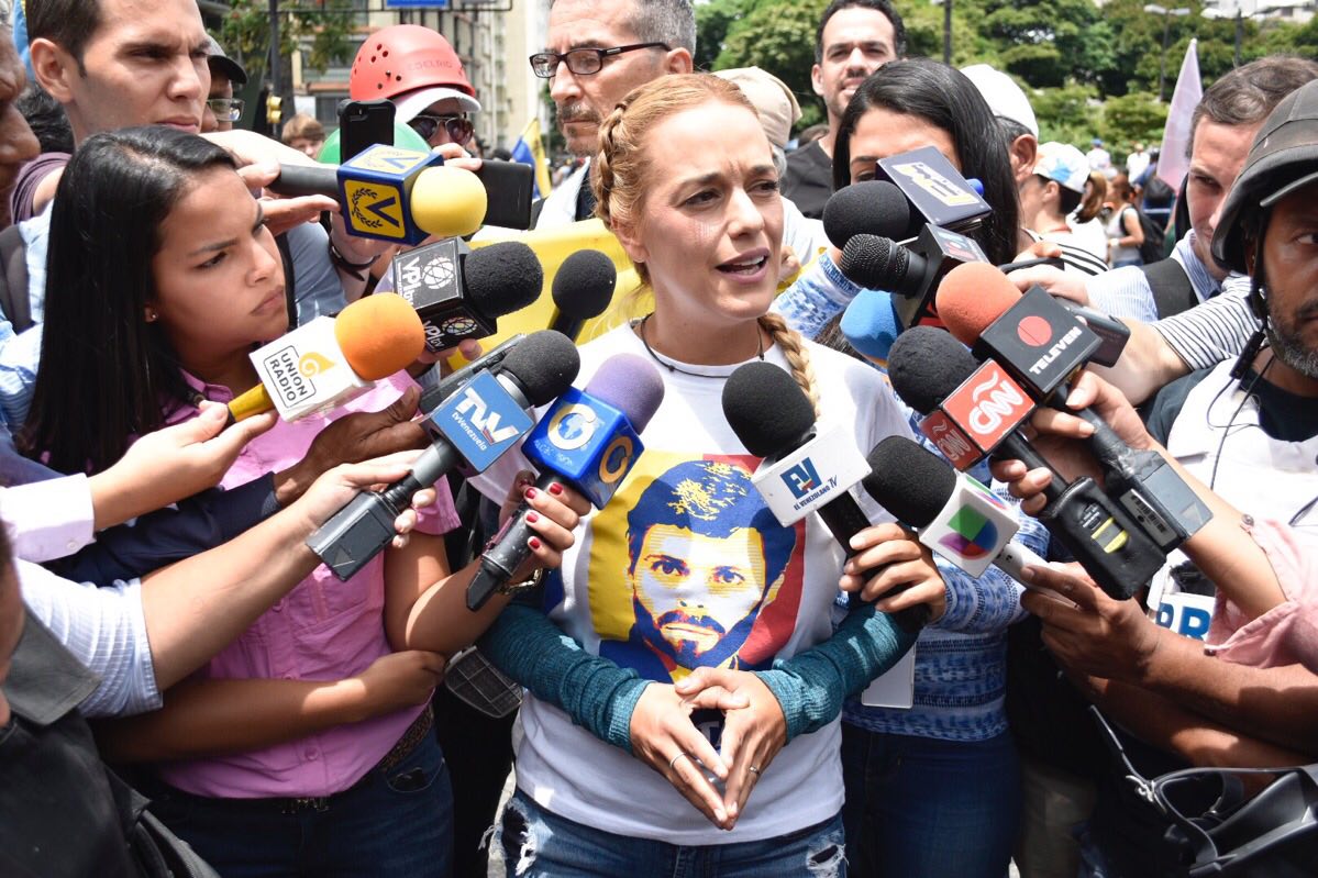 Lilian Tintori: El llamado de Leopoldo López es mantenerse en la calle para conquistar la democracia