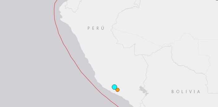 Sismo de 6 grados de magnitud sacude sur de Perú, sin reportes de víctimas