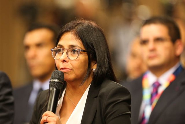 La excanciller de la República, Delcy Rodríguez (Foto: @PresidencialVen)