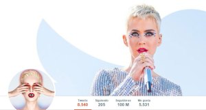 Katy Perry alcanza un récord en Twitter con 100 millones de seguidores