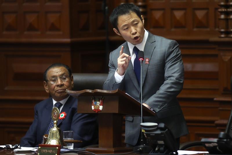 Congreso peruano confirma suspensión de Kenji Fujimori en nueva votación
