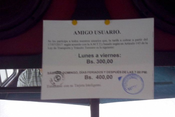 Barquisimetanos amanecieron con aumento de pasaje sin autorización #17Jul