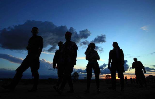 Un grupo de guerrilleros de las Farc (Foto: EFE / Archivo)