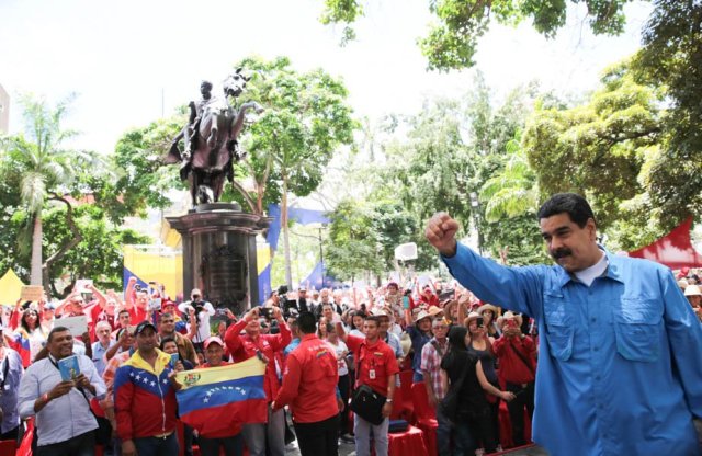 Foto: El presidente Nicolás Maduro desde la Plaza Bolívar de Caracas / Prensa Presidencial