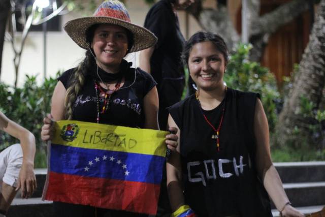 Con los pies maltratados y con Venezuela en el corazón llegaron los gochos libertarios a Caracas Foto: Régulo Gómez / LaPatilla.com