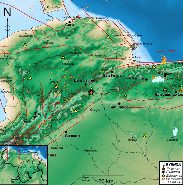 Sismo de magnitud 3.1 se registró en Barquisimeto