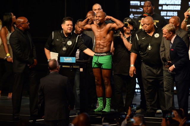 El boxeador estadounidense Floyd Mayweather.  Joe Camporeale-USA TODAY Sports