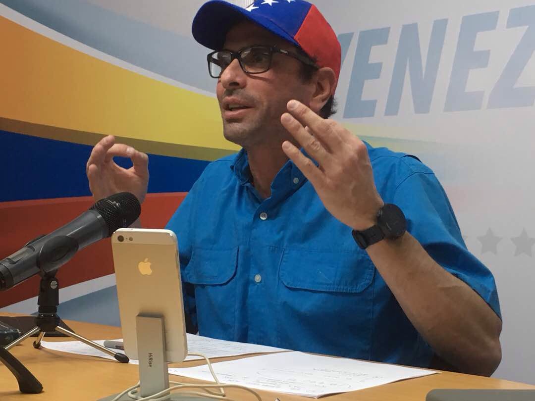 Capriles pidió al régimen de Maduro un acuerdo con la AN para resolver la crisis de coronavirus