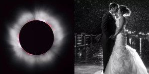 Los curiosos preparativos de una boda única, bajo el Sol y la Luna del eclipse