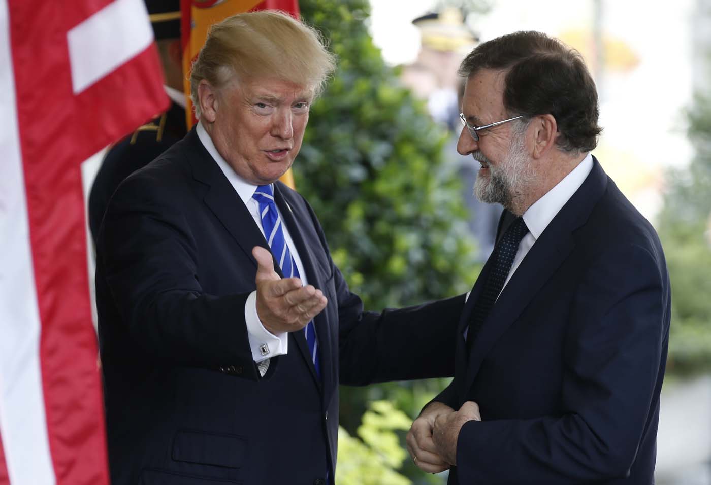 Trump recibe a Rajoy en la Casa Blanca (fotos)