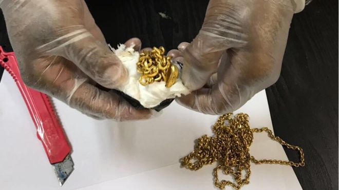 Aduana de Sri Lanka detiene a pasajero con un kilo de oro en el recto