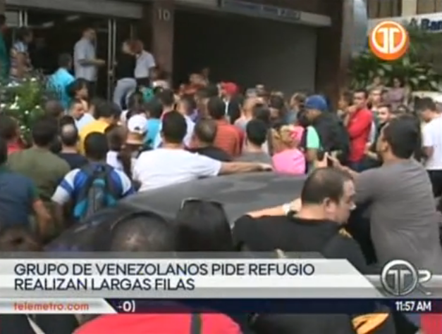 De migrantes a refugiados: Cientos de venezolanos piden cambio de estatus en Panamá (videos)