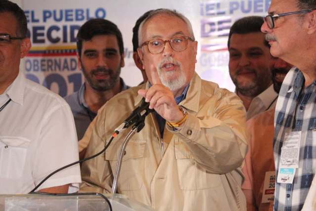Ex secretario de la Mesa de la Unidad, Ramón Guilermo Aveledo. Foto: Will Jiménez 