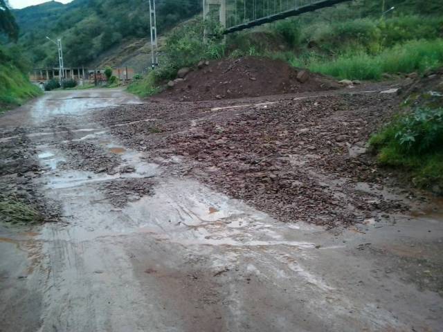 Deslizamiento de tierra en la vía La Grita-Mérida // Foto @galindojorgemij