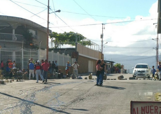 Foto: Protesta en Barquisimeto por falta de gas doméstico  / Cortesía 