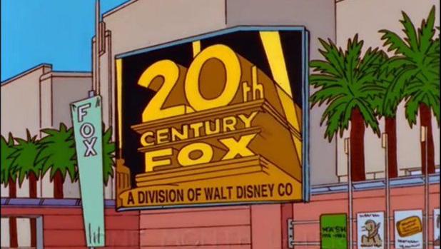 Fotograma del capítulo de «Los Simpson» que anticipó la transacción entre Fox y Disney - ABC