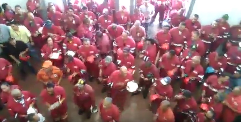 Trabajadores de Petrocedeño sonaron sus ollas para exigir ajuste salarial (+Videos +Hay hambre)