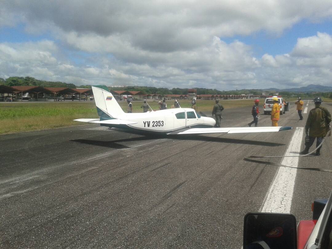Dos heridos en aterrizaje forzoso de aeronave en Ocumare del Tuy