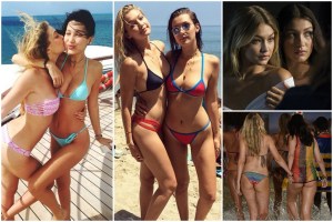 ¿Cuál está mejor? Las supermodelos hermanas Hadid posaron juntas y desnudas (Foto)