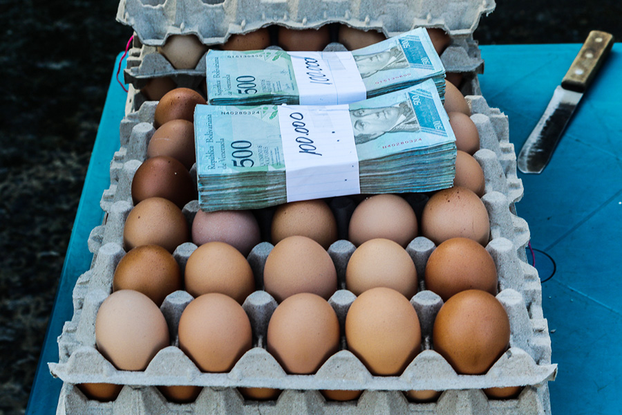 Más de 800 mil bolívares cuesta un cartón de huevos en Zulia